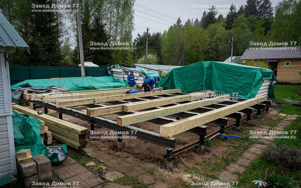 Строительство дома в СНТ «Полесье-2», Московская область