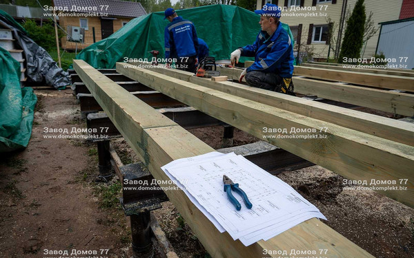 Строительство дома в СНТ «Полесье-2», Московская область