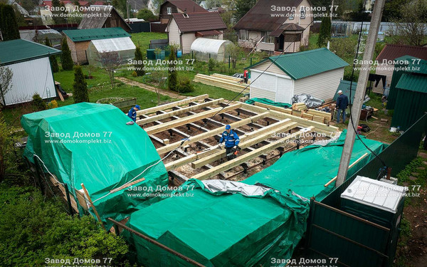 Строительство дома в СНТ «Полесье-2», Московская область