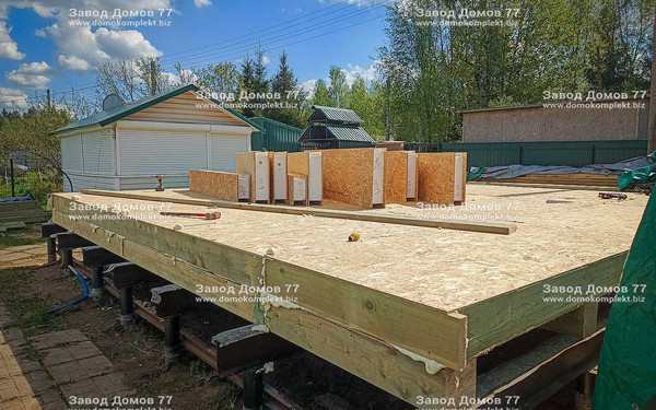 Строительство дома в СНТ «Полесье-2», Московская область