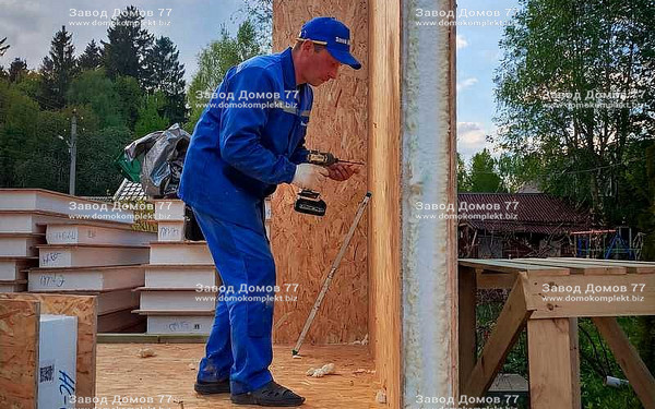 Строительство дома в СНТ «Полесье-2», Московская область